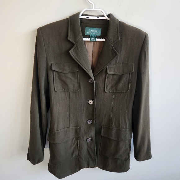 Vintage Wool Lauren Ralph Lauren Heritage Equestrian Old Money Blazer Jacket - Picture 3 of 16